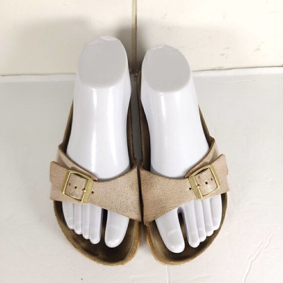 Birkenstock Women's Madrid EU 38 US 7 Light Pink Birko-Flor Slide Sandals Shoes - Picture 3 of 14